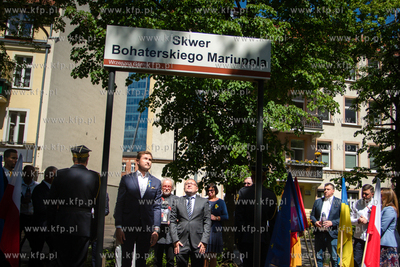 Wizyta delegacji z Mariupola. Zaopalenie zniczy  przy...