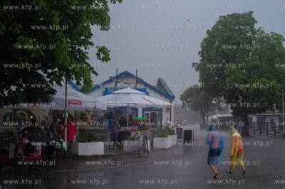 Rowy. Deszczowa pogoda. 12.07.2018 / fot. Anna Rezulak...