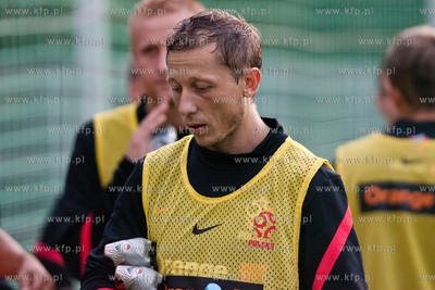 Gdansk. Pierwszy trening Reprezentacji Polski w pilce...