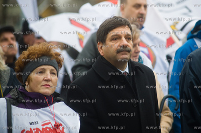 Gdansk. Manifestacja niezadowolonia, zorganizowana...