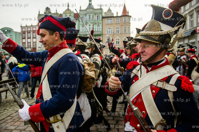 Tczew. Plac Hallera. Piata inscenizacja historyczna...