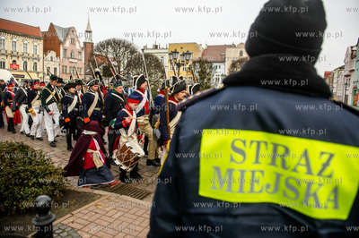 Tczew. Plac Hallera. Piata inscenizacja historyczna...