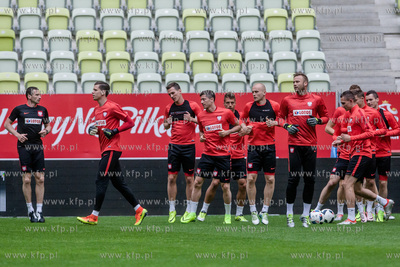 Gdansk. Stadion Energa. Otwarty dla mediow trening...