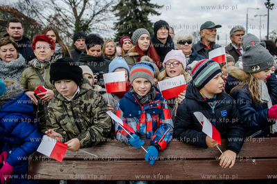 Gdansk. Wrzeszcz. Uroczyste złożenie kwiatów pod...