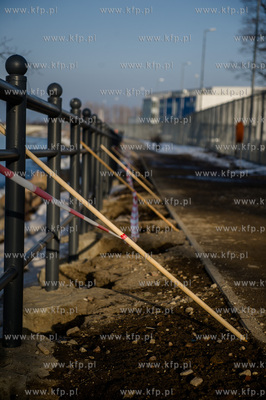 Gdańsk.  Scieżka prowadząca do falochronu Zachodniego...