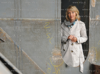 Sesja zdjeciowa aktorki Magdy Waligorskiej na terenie...