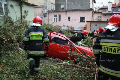 Silny polnocny wiatr nad Pomorzem spowodowal wiele...