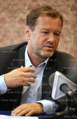 Sopot. Hotel Europa. Konferencja prasowa kandydata...