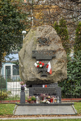 Gdańsk, aleja Jana Pawła II. Pomnik W Hołdzie Bohaterom...