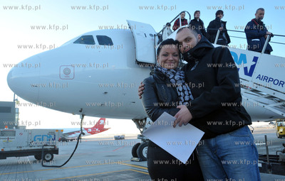 Pierwszy dzien funkcjonowania nowego terminalu T2 gdańskiego...