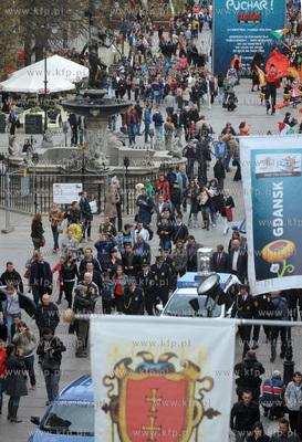 Oficjalne powitanie pucharu Henri Delaunaya w Gdansku....