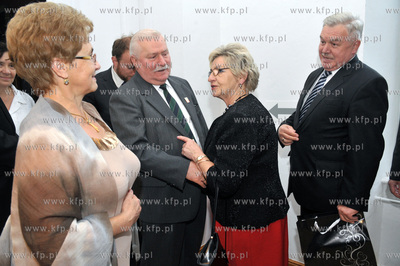 Urodziny Lecha Walesy w Palacu Opatow w Gdansku Oliwie....