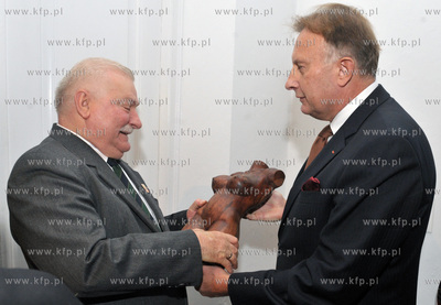 Urodziny Lecha Walesy w Palacu Opatow w Gdansku Oliwie....