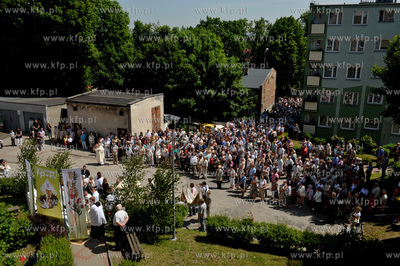 Uroczystosci i procesja Bozego Ciala w parafii sw....
