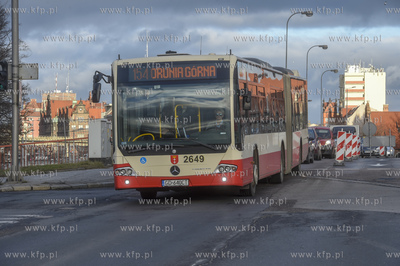 Budowa wiaduktu Biskupia Górka w ciągu Traktu św....