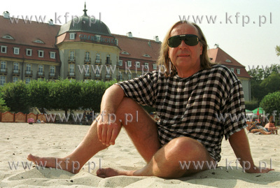 Romuald Lipko ( Budka Suflera ) na plazy w Sopocie....