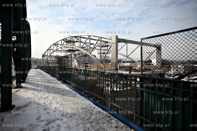 Gdansk. Budowa wiaduktu nad torami wzdłuż ul. Kościuszki,...