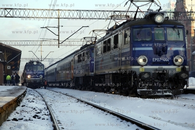 Gdansk. Dworzec Glowny PKP. Strajk kolejarzy.
25.01.2013
fot....