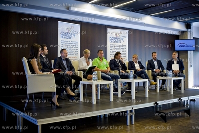 Gdańsk. PGE Arena. Spotkanie poświęcone meczowi,...