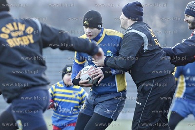 Stadion Ogniwa Sopot. Noworoczny mecz rugby.
01.01.2016
fot....