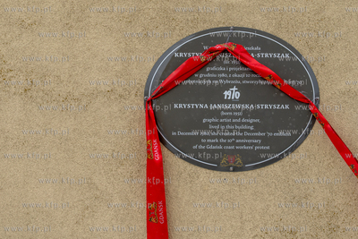 Gdansk. Morena. Odsłonięcie tablicy upamiętniającej...