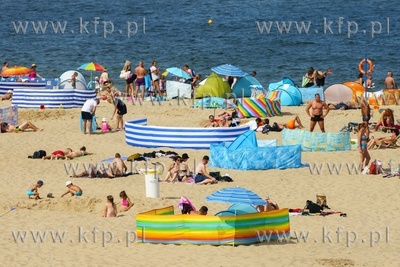 Plaża Stogi. 7.08.2020  / fot. Anna Rezulak / KFP