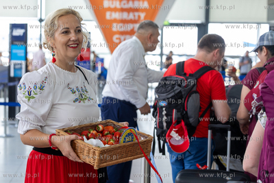 Akcja promująca Kaszuby i Pomorze w Porcie Lotniczym...