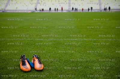 Gdansk. Stadion PGE Arena. Pierwszy oficjalny trening...