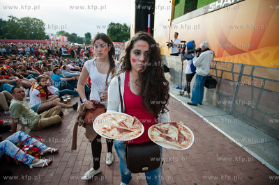 Gdansk. Fanzone - Strefa Kibica. Relacja meczu Mistrzostw...
