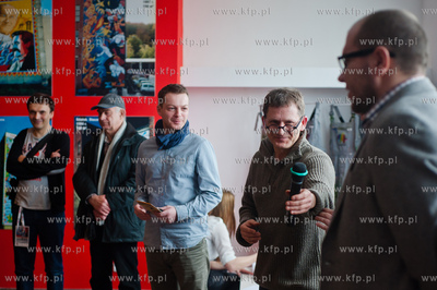 Gdansk. Centrum handlowe ETC. Wernisaz wystawy muralu...