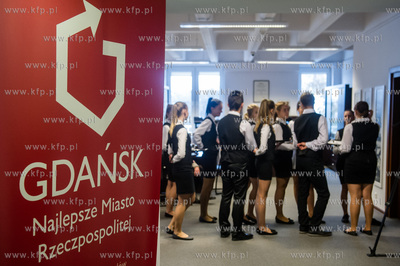 Gdansk. Urzad Miasta. Konferencja prasowa inaugurujaca...