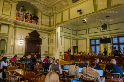 Gdańsk. Siedziba Rady Miasta. Akcja Stowarzyszenia...