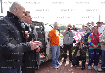 Grzechotki. Polsko - rosyjskie przejscie graniczne....