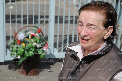 Aleksandra Olszewska, legendarna gospodyni Placu Solidarnosci....