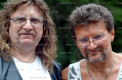 Festiwal Piosenki w Sopocie. Andrzej (po lewej) i Jacek...