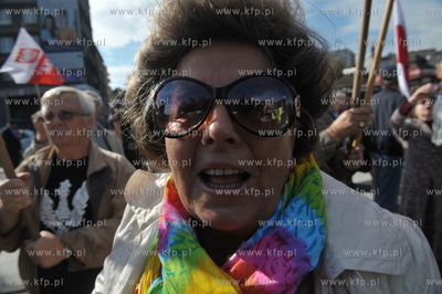 Gdansk, Wrzeszcz. Jaroslaw Kaczynski przyjechal do...