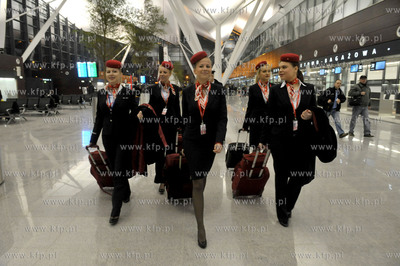 Pierwszy dzien funkcjonowania nowego terminalu T2 gdańskiego...