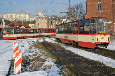 Gda "sk Siedlce. Ul. Kartuska. Petla tramwajowa  przy...