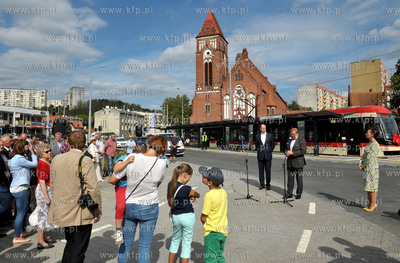 Pierwszy przejazd tramwaju nowa linią na trasie Siedlce...