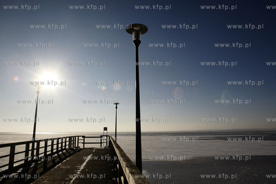 Kuznica. Molo. 14.01.2010 fot. Krzysztof Mystkowski...