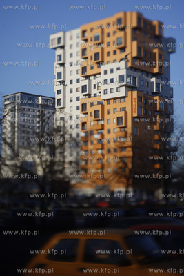 Gdansk Przymorze. Obroncow Wybrzeza. Nz Budynki mieszkalne...