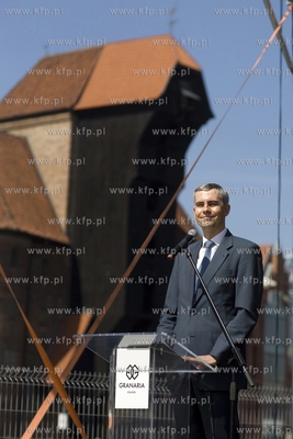Gdańsk. Otwarcie pawilonu informacyjnego na północnym...