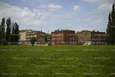 Gdańsk Dolne Miasto. Domy pomiędzy ulicami Szczygła...