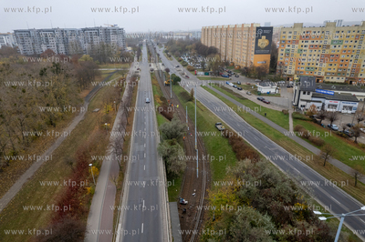 Remont dojazdów do pętli tramwajowej Zaspa w Gdańsku....
