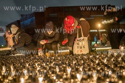 Gdańsk, Pl. Solidarności. Druga rocznica zabójstwa...