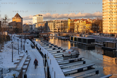 Gdańsk. Marina na Nowej Motławie. 16.01.2024 / fot....