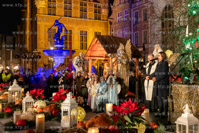 Gdańsk, ul. Długi Targ. Gdańska Wigilia 2024. 22.12.2024...