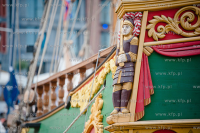 Gdansk. Zacumowane do nabrzeza Motlawy jachty uczestniczace...