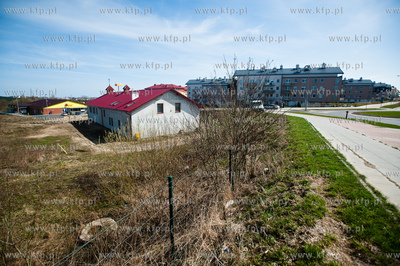 Gdansk. Lostowice. Teren parafi Bl. Jana Pawla II,...