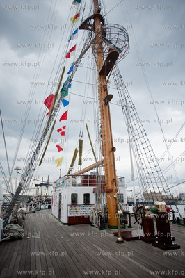 Gdynia. Meksykanski zaglowca Cuauhtemoc, ktory zacumowal...